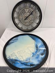MaxSold Auction: Wall clock, sand and water artwork - Hanover Township (Pennsylvania, USA) PARTNER MANAGED Downsizing Online Auction - Airport Road (STORAGE)              