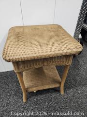 MaxSold Auction: wicker outdoor side table - Hanover Township (Pennsylvania, USA) PARTNER MANAGED Downsizing Online Auction - Airport Road (STORAGE)              