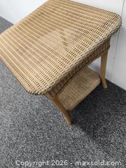 MaxSold Auction: wicker outdoor side table - Hanover Township (Pennsylvania, USA) PARTNER MANAGED Downsizing Online Auction - Airport Road (STORAGE)              