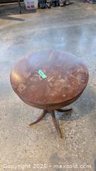 MaxSold Auction: Antique round side table  - Mississauga (Ontario, Canada) SELLER MANAGED Charity/Fundraising Online Auction - Lakeshore Road East
