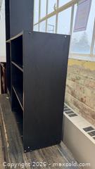 MaxSold Auction: Low black bookcase - Mississauga (Ontario, Canada) SELLER MANAGED Charity/Fundraising Online Auction - Lakeshore Road East