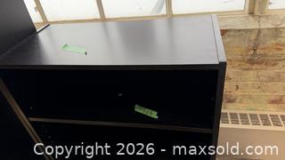 MaxSold Auction: Low black bookcase - Mississauga (Ontario, Canada) SELLER MANAGED Charity/Fundraising Online Auction - Lakeshore Road East