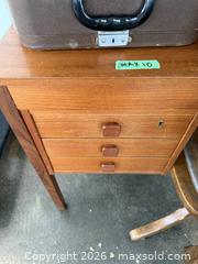MaxSold Auction: Mid Century Modern Teak desk  - Mississauga (Ontario, Canada) SELLER MANAGED Charity/Fundraising Online Auction - Lakeshore Road East