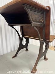MaxSold Auction: Pair of Antique School Desks - Mississauga (Ontario, Canada) SELLER MANAGED Charity/Fundraising Online Auction - Lakeshore Road East