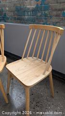 MaxSold Auction: Pair of wooden chairs - Mississauga (Ontario, Canada) SELLER MANAGED Charity/Fundraising Online Auction - Lakeshore Road East
