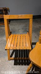 MaxSold Auction: Pair Solid Wood Chairs - brown  - Mississauga (Ontario, Canada) SELLER MANAGED Charity/Fundraising Online Auction - Lakeshore Road East