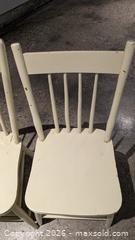 MaxSold Auction: Pair Solid Wood Chairs - white - Mississauga (Ontario, Canada) SELLER MANAGED Charity/Fundraising Online Auction - Lakeshore Road East