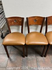 MaxSold Auction: Set of 7 Wood & Metal Chairs - Mississauga (Ontario, Canada) SELLER MANAGED Charity/Fundraising Online Auction - Lakeshore Road East