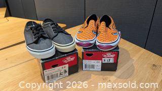 MaxSold Auction: Two Pair Kids Vann Shoes - Mississauga (Ontario, Canada) SELLER MANAGED Charity/Fundraising Online Auction - Lakeshore Road East
