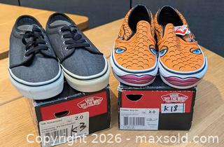MaxSold Auction: Two Pair Kids Vann Shoes - Mississauga (Ontario, Canada) SELLER MANAGED Charity/Fundraising Online Auction - Lakeshore Road East