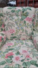 MaxSold Auction: Wing back chair and ottoman  - Mississauga (Ontario, Canada) SELLER MANAGED Charity/Fundraising Online Auction - Lakeshore Road East