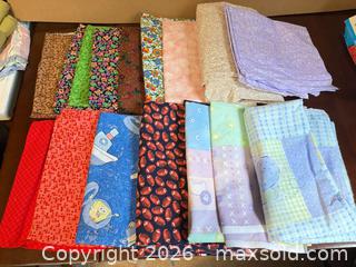 MaxSold Auction: 100% Cotton Quilting Fabric, Half-Yard & Yard Cuts (11–20 pcs) - Maple Ridge (British Columbia, Canada) PARTNER MANAGED Estate Sale Online Auction - Blanshard Street