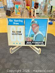 MaxSold Auction: 1960s Baseball Topps Gum Trading Card — Bob Clemente (National League) - Maple Ridge (British Columbia, Canada) PARTNER MANAGED Estate Sale Online Auction - Blanshard Street