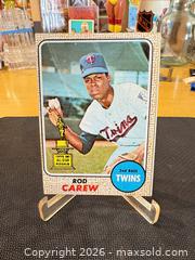 MaxSold Auction: 1968 Topps MLB Baseball All-Star Rookie Trading Card Rod Carew #80 - Minnesota Twins - Maple Ridge (British Columbia, Canada) PARTNER MANAGED Estate Sale Online Auction - Blanshard Street