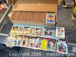 MaxSold Auction: 1986 Topps Gum Baseball Card Lot (700-1000) looks like near to complete set - Nolan Ryan  - Maple Ridge (British Columbia, Canada) PARTNER MANAGED Estate Sale Online Auction - Blanshard Street