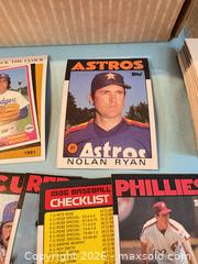 MaxSold Auction: 1986 Topps Gum Baseball Card Lot (700-1000) looks like near to complete set - Nolan Ryan  - Maple Ridge (British Columbia, Canada) PARTNER MANAGED Estate Sale Online Auction - Blanshard Street
