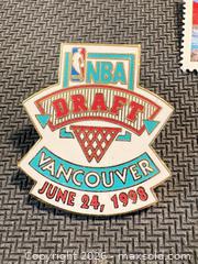 MaxSold Auction: 1998 NBA Vancouver Draft Enamel Lapel Pin - Made in Canada - Maple Ridge (British Columbia, Canada) PARTNER MANAGED Estate Sale Online Auction - Blanshard Street