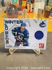 MaxSold Auction: 2010-11 Donruss Daniel Sedin Vancouver Canucks Jersey Swatch Card - Maple Ridge (British Columbia, Canada) PARTNER MANAGED Estate Sale Online Auction - Blanshard Street