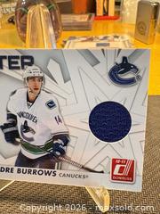 MaxSold Auction: 2010-11 Donruss (NHL) Alex Burrows Vancouver Canucks Jersey Swatch Trading Card - Maple Ridge (British Columbia, Canada) PARTNER MANAGED Estate Sale Online Auction - Blanshard Street