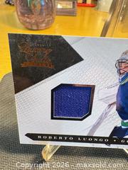 MaxSold Auction: 2010 Panini Roberto Luongo (NHL) Vancouver Canucks Memorabilia Jersey Card Swatch 017/599 - Maple Ridge (British Columbia, Canada) PARTNER MANAGED Estate Sale Online Auction - Blanshard Street