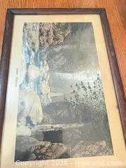 MaxSold Auction: Antique Framed Lynn Canyon Landscape Print in Wood Frame - Maple Ridge (British Columbia, Canada) PARTNER MANAGED Estate Sale Online Auction - Blanshard Street