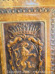 MaxSold Auction: Antique Genuine Leather Journal Cover with Embossed Crest & Tooled Border - Maple Ridge (British Columbia, Canada) PARTNER MANAGED Estate Sale Online Auction - Blanshard Street