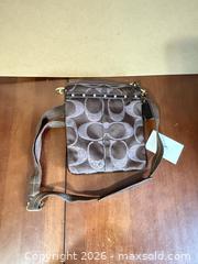 MaxSold Auction: Coach Brown Signature C Crossbody with Gold-Tone Hardware - Maple Ridge (British Columbia, Canada) PARTNER MANAGED Estate Sale Online Auction - Blanshard Street