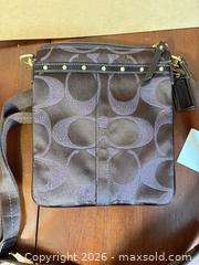 MaxSold Auction: Coach Brown Signature C Crossbody with Gold-Tone Hardware - Maple Ridge (British Columbia, Canada) PARTNER MANAGED Estate Sale Online Auction - Blanshard Street