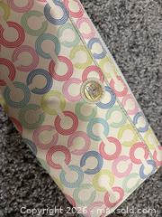 MaxSold Auction: Coach C Multicolor Accordion Zip Around Wallet - sc - Maple Ridge (British Columbia, Canada) PARTNER MANAGED Estate Sale Online Auction - Blanshard Street