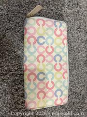 MaxSold Auction: Coach C Multicolor Accordion Zip Around Wallet - sc - Maple Ridge (British Columbia, Canada) PARTNER MANAGED Estate Sale Online Auction - Blanshard Street