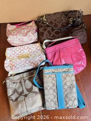 MaxSold Auction: Coach handbag lot of 6 - Maple Ridge (British Columbia, Canada) PARTNER MANAGED Estate Sale Online Auction - Blanshard Street