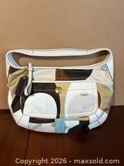 MaxSold Auction: Coach Medium Canvas Shoulder/Hobo Bag with Leather Trim - sc - Maple Ridge (British Columbia, Canada) PARTNER MANAGED Estate Sale Online Auction - Blanshard Street