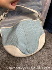 MaxSold Auction: Coach Shoulder Hobo Bag with Zipper and Silver-Tone Hardware -sc - Maple Ridge (British Columbia, Canada) PARTNER MANAGED Estate Sale Online Auction - Blanshard Street