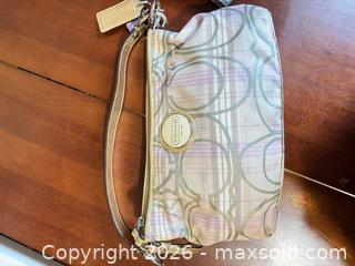 MaxSold Auction: Coach Signature 'C' Monogram Plaid / Solid Lot of 4 bags wallets -sc - Maple Ridge (British Columbia, Canada) PARTNER MANAGED Estate Sale Online Auction - Blanshard Street