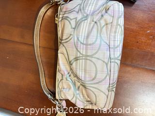 MaxSold Auction: Coach Signature 'C' Monogram Plaid / Solid Lot of 4 bags wallets -sc - Maple Ridge (British Columbia, Canada) PARTNER MANAGED Estate Sale Online Auction - Blanshard Street