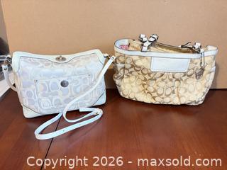 MaxSold Auction: Coach Signature 'C' Pattern Items (2) with Silver-Tone Hardware -sc - Maple Ridge (British Columbia, Canada) PARTNER MANAGED Estate Sale Online Auction - Blanshard Street