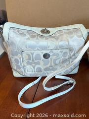 MaxSold Auction: Coach Signature 'C' Pattern Items (2) with Silver-Tone Hardware -sc - Maple Ridge (British Columbia, Canada) PARTNER MANAGED Estate Sale Online Auction - Blanshard Street