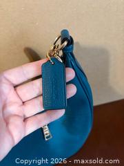 MaxSold Auction: Coach Teal/Turquoise Pebbled Leather Bag with Top Zipper -sc - Maple Ridge (British Columbia, Canada) PARTNER MANAGED Estate Sale Online Auction - Blanshard Street