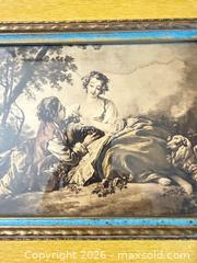 MaxSold Auction: Framed Rococo Pastoral Print with Decorative Tray - Maple Ridge (British Columbia, Canada) PARTNER MANAGED Estate Sale Online Auction - Blanshard Street