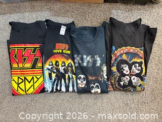 MaxSold Auction: KISS Band T-Shirt 2XL Multi-color 100% Cotton (Pack of 4) -rh - Maple Ridge (British Columbia, Canada) PARTNER MANAGED Estate Sale Online Auction - Blanshard Street