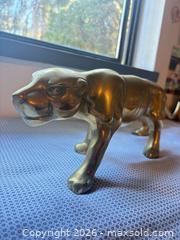 MaxSold Auction: Large Vintage Brass Panther Cat Figurine, Large (16–24 in) - Maple Ridge (British Columbia, Canada) PARTNER MANAGED Estate Sale Online Auction - Blanshard Street