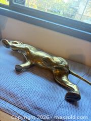 MaxSold Auction: Large Vintage Brass Panther Cat Figurine, Large (16–24 in) - Maple Ridge (British Columbia, Canada) PARTNER MANAGED Estate Sale Online Auction - Blanshard Street