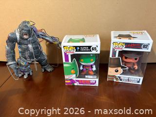 MaxSold Auction: Lot: 2 Funko Pop Figures + Large Cyborg Gorilla Action Figure - Maple Ridge (British Columbia, Canada) PARTNER MANAGED Estate Sale Online Auction - Blanshard Street