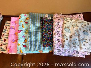 MaxSold Auction: Lot of 7–10 Flannel Fabric Pieces, assorted sizes 1/2 yards - Maple Ridge (British Columbia, Canada) PARTNER MANAGED Estate Sale Online Auction - Blanshard Street
