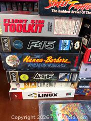 MaxSold Auction: Lot of Boxed 1990s PC (DOS/Win 3.x/95) Software/Games -pl - Maple Ridge (British Columbia, Canada) PARTNER MANAGED Estate Sale Online Auction - Blanshard Street