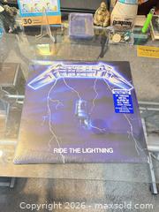 MaxSold Auction: Metallica - Ride the Lightning (12" LP, Blackened) - sealed in original plastic  - Maple Ridge (British Columbia, Canada) PARTNER MANAGED Estate Sale Online Auction - Blanshard Street