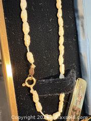 MaxSold Auction: Nishima Freshwater Baroque Pearl Necklace with Spring Ring Clasp 14k gold clasp - new  - Maple Ridge (British Columbia, Canada) PARTNER MANAGED Estate Sale Online Auction - Blanshard Street