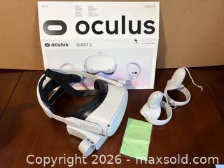 MaxSold Auction: Oculus Quest 2 VR Headset 256GB with Controllers & Stand -wf - Maple Ridge (British Columbia, Canada) PARTNER MANAGED Estate Sale Online Auction - Blanshard Street