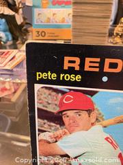 MaxSold Auction: Pete Rose Cincinnati Reds Baseball Card, 1970s No. 100 - Maple Ridge (British Columbia, Canada) PARTNER MANAGED Estate Sale Online Auction - Blanshard Street