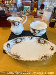 MaxSold Auction: Royal Albert Celebration Bone China Creamer, Sugar Bowl & Platter - Maple Ridge (British Columbia, Canada) PARTNER MANAGED Estate Sale Online Auction - Blanshard Street